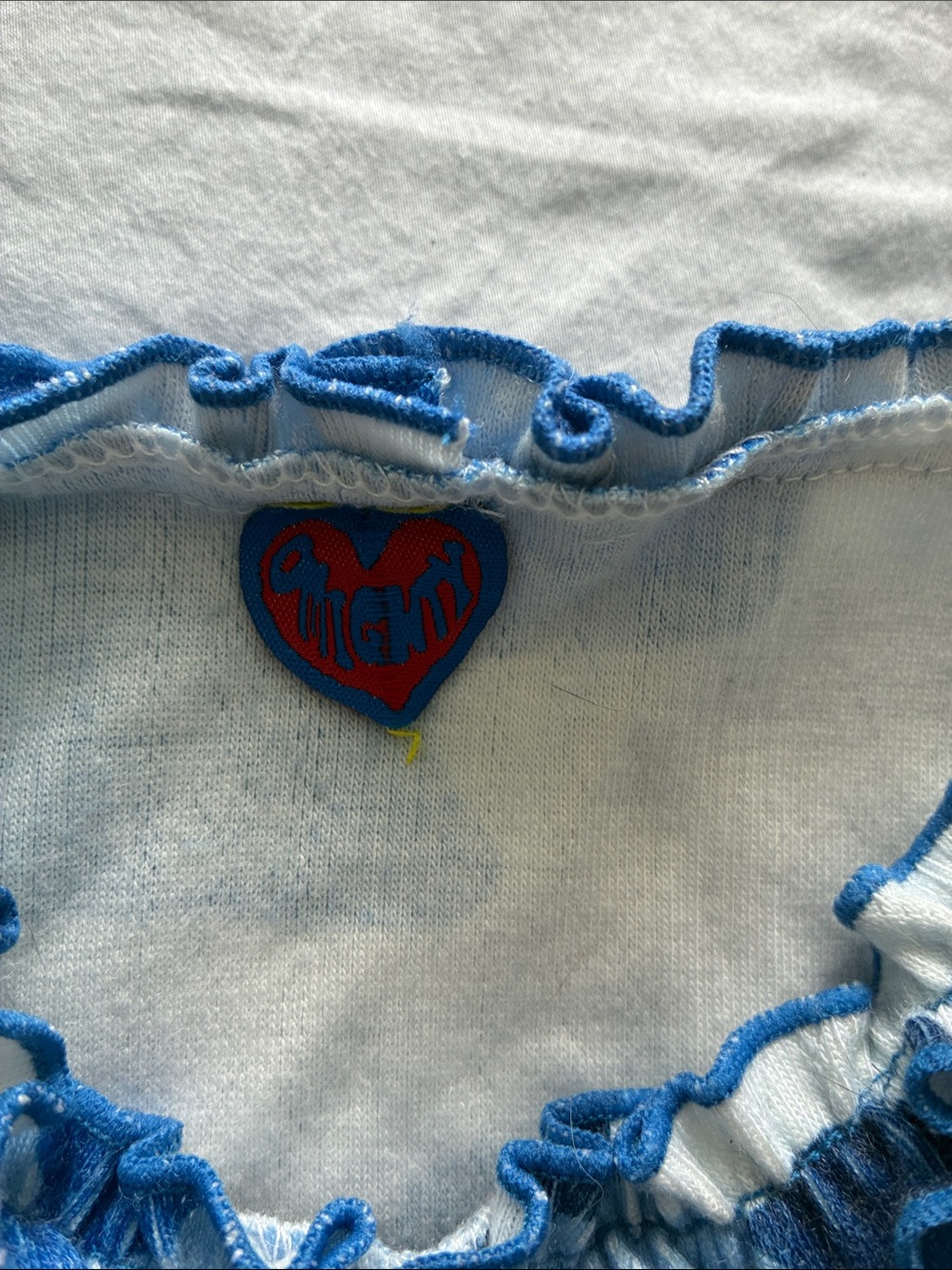 omighty Blue Camouflage Ruffle-Strap Tank - Picture 3 of 3